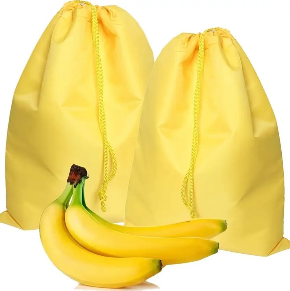 Yellow Reusable Freezer Storage Anti-Ripening for Bananas and Other Fruit - GUC